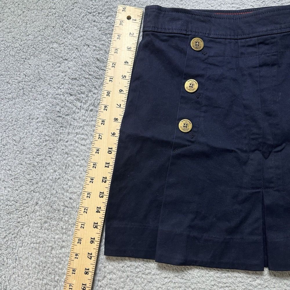 Tommy Hilfiger Women's Button-front Sailor Chino Skirt Sky Captain Old Money S 4 - Picture 6 of 10